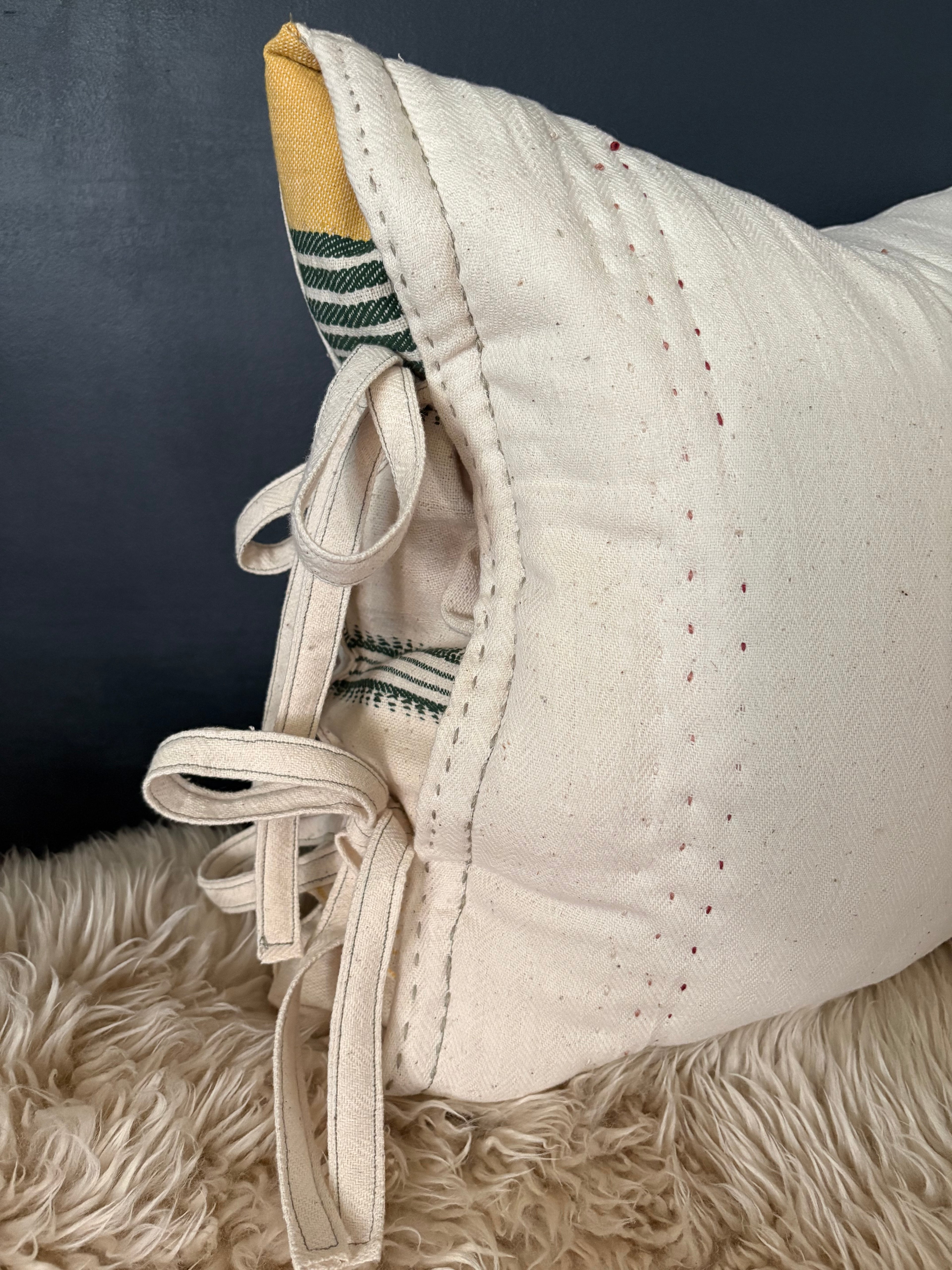 Rann × Ontario Wool Hand-Quilted Cushion
