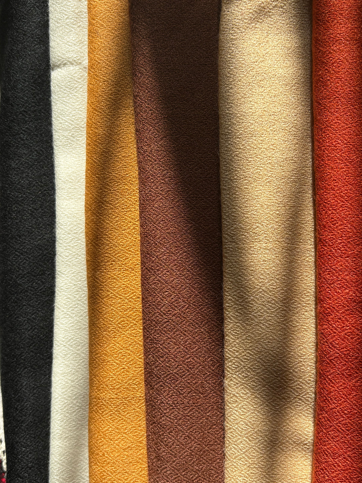 The Highland Wool-Silk Stole in Chocolate