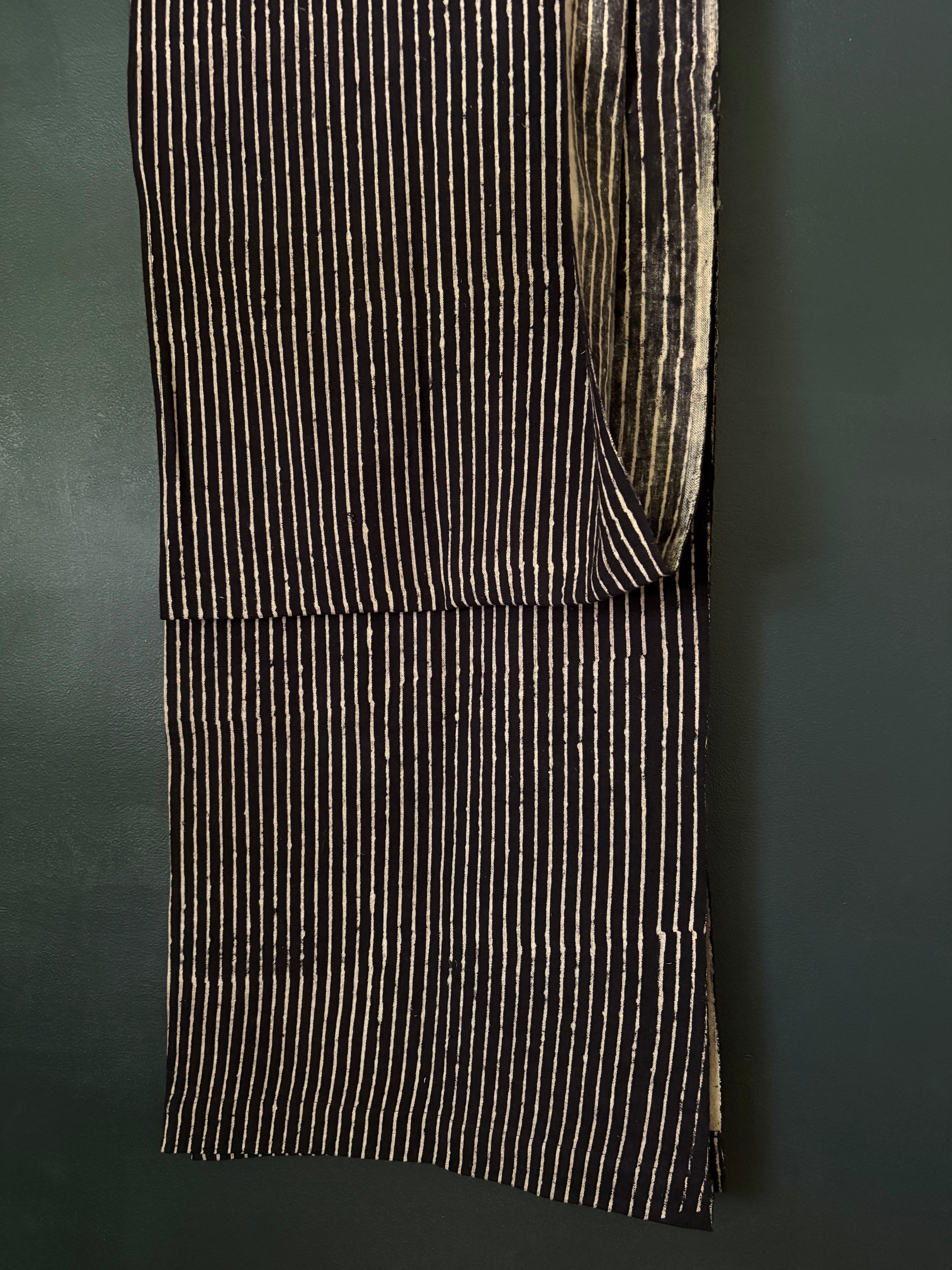 The Kala Cotton Table Runner in Woodsmoke