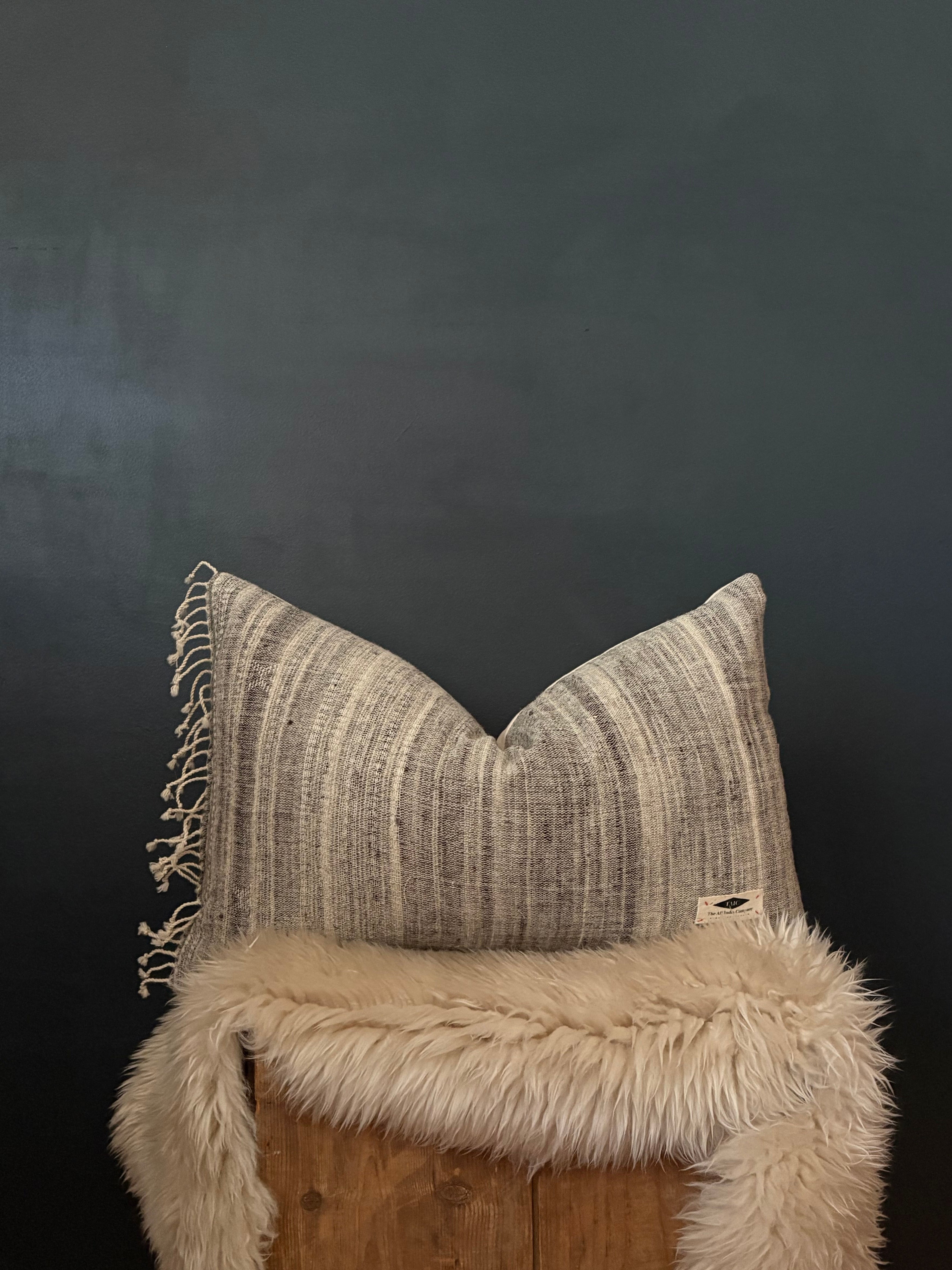 The Pastoralist Wool Lumbar Pillow Cover in Natural