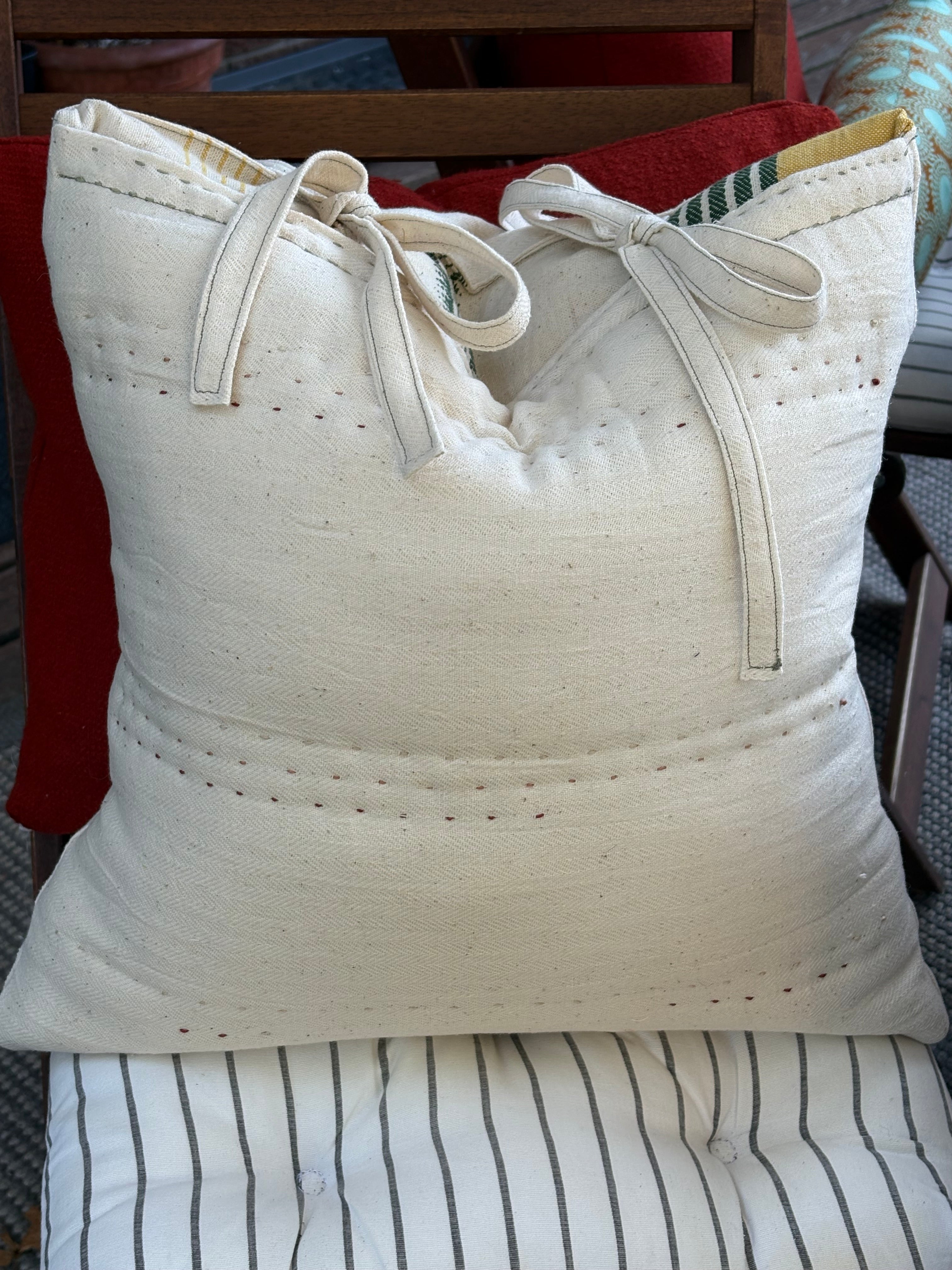 Rann × Ontario Wool Hand-Quilted Cushion