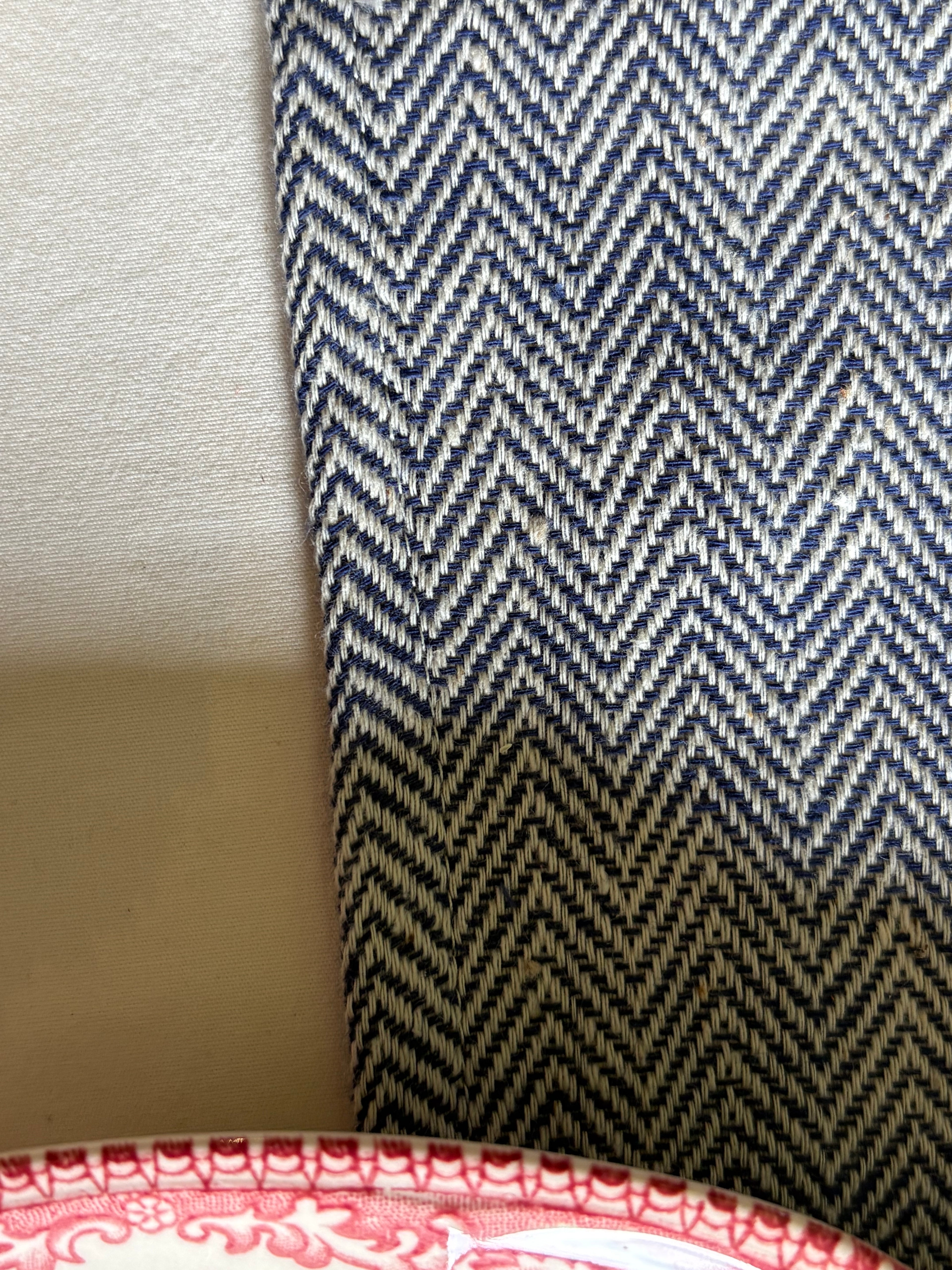 The Kala Cotton Herringbone Table Runner in Ink