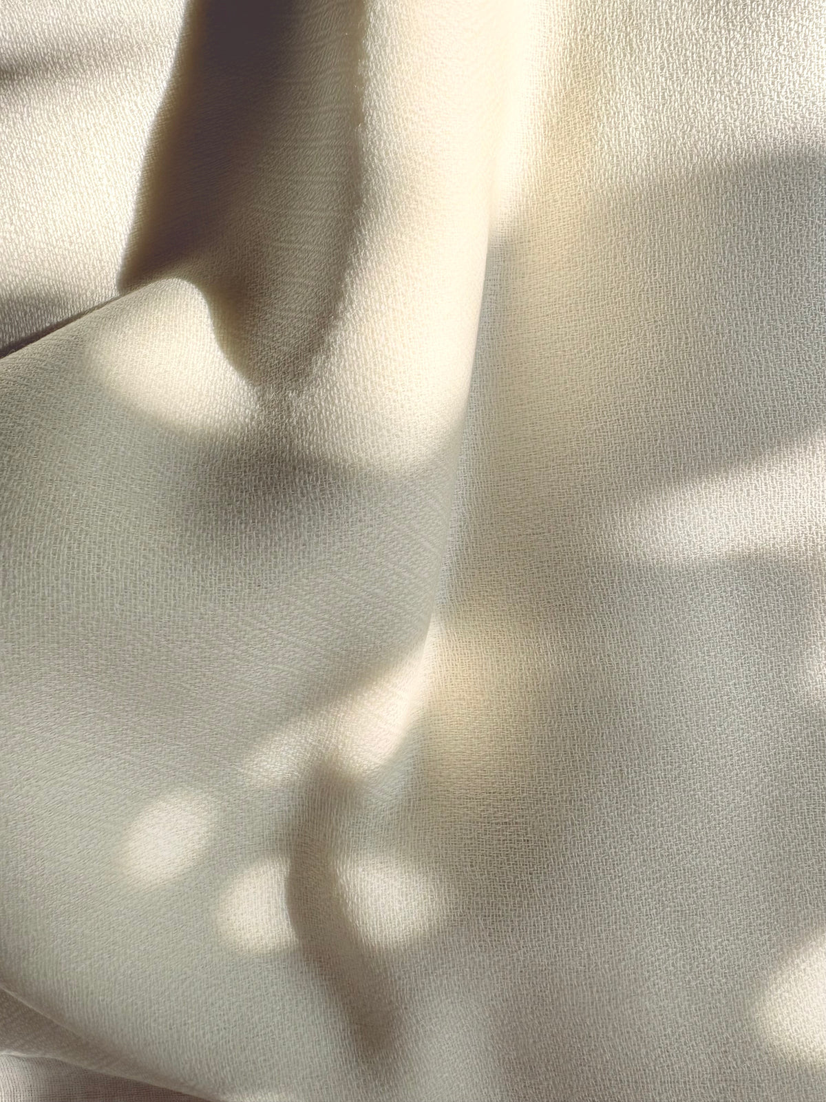 The Highland Wool-Silk Stole in Ivory