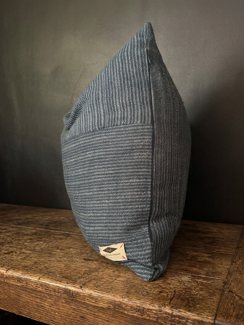 The Pastoralist Wool Pillow in Blue