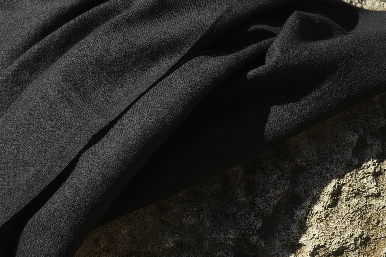 Fine Wool Pashmina in Black