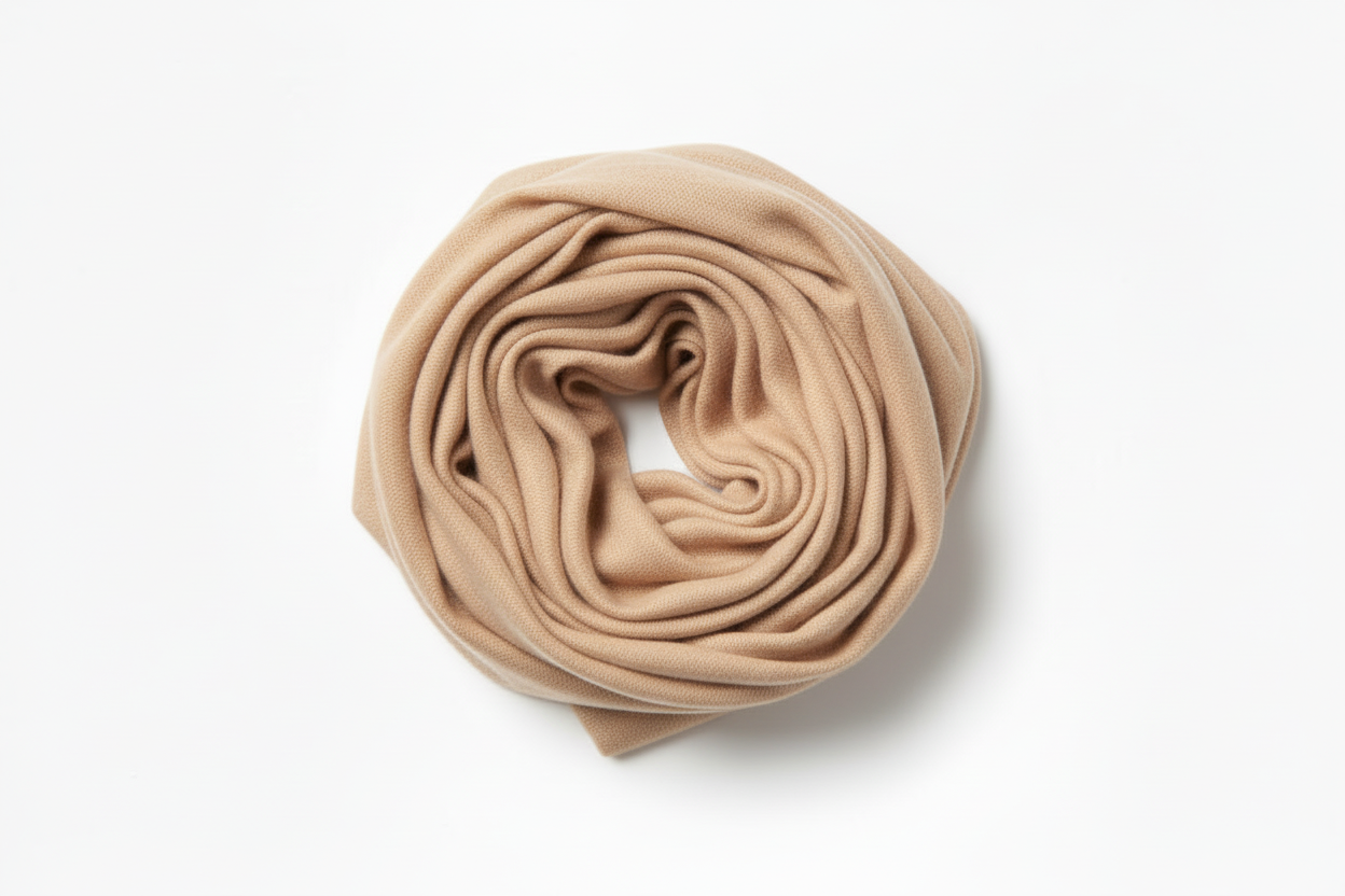 Fine Wool Stole in Champagne