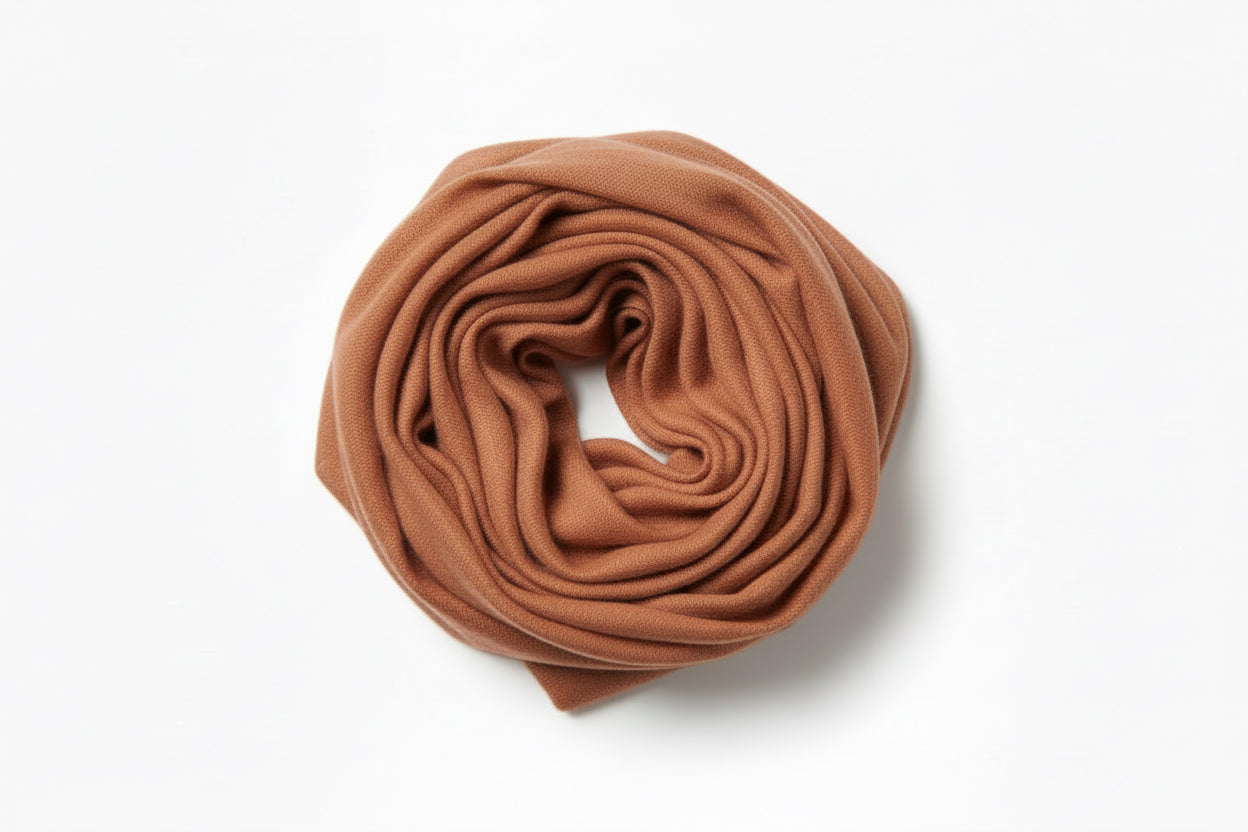 Fine Wool Stole in Rich Chocolate