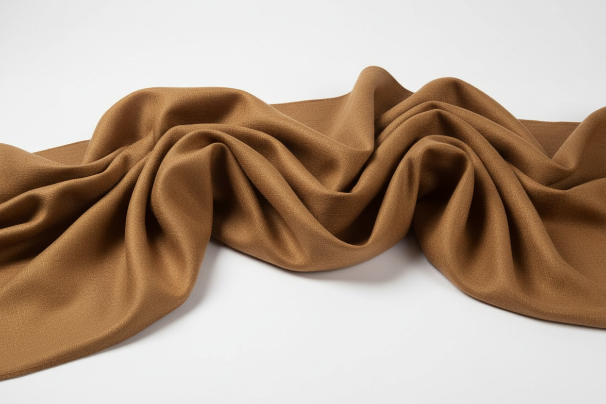 Fine Wool Pashmina in Caramel