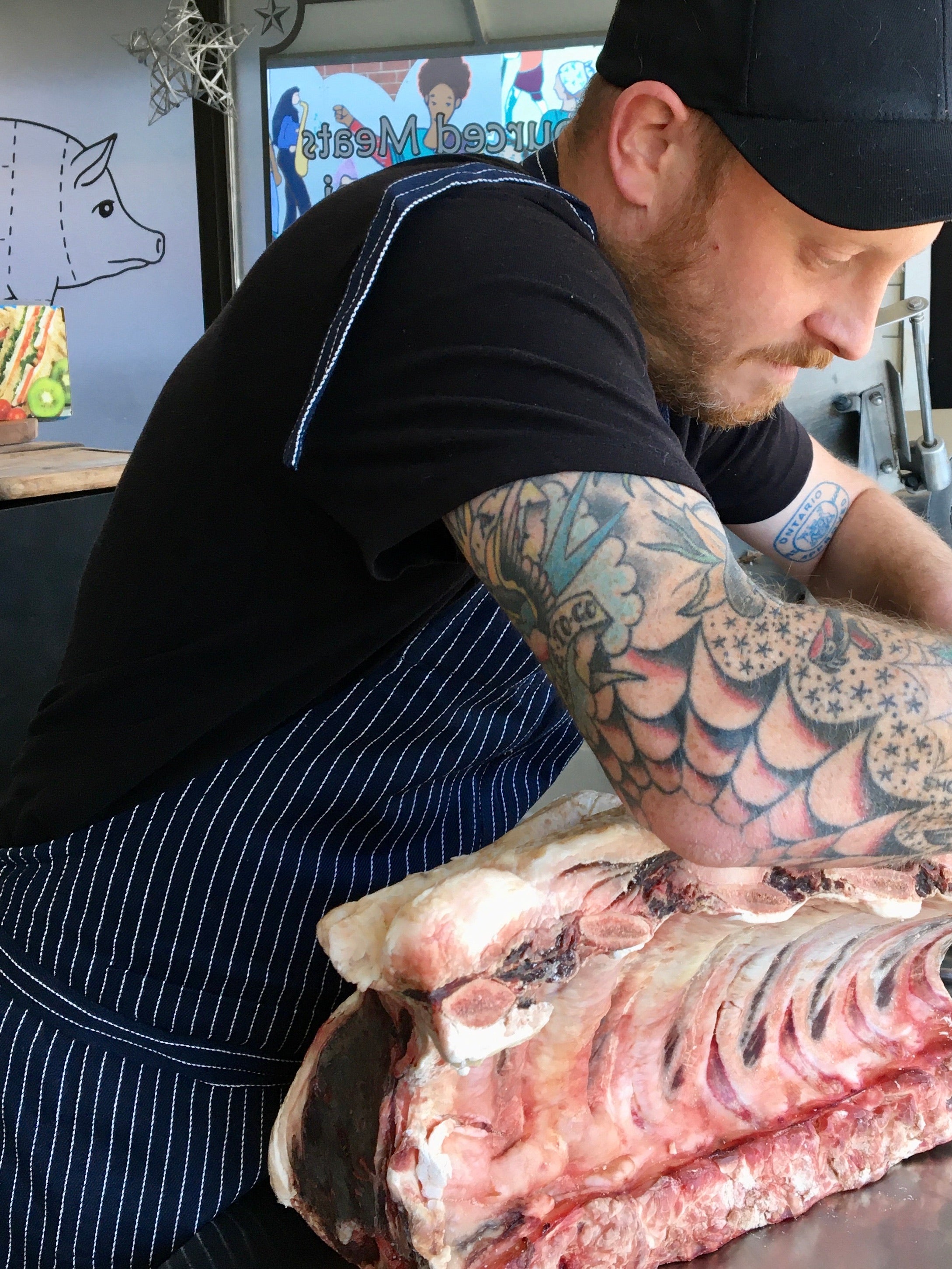 The Cook's Apron in Pinstripe